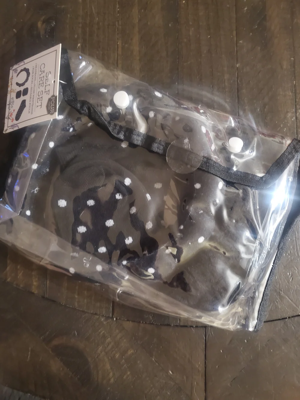 Self Care Set - Black Polka Dot Accessories Pack
